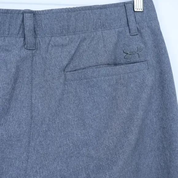 UNDER ARMOUR Match Play Vented Golf Shorts Pitch Gray Loose Fit Men's 36 - Picture 5 of 11